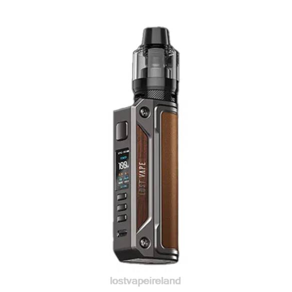 Gunmetal/Ochre Brown