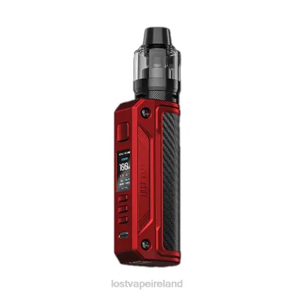 Matte Red/Carbon Fiber