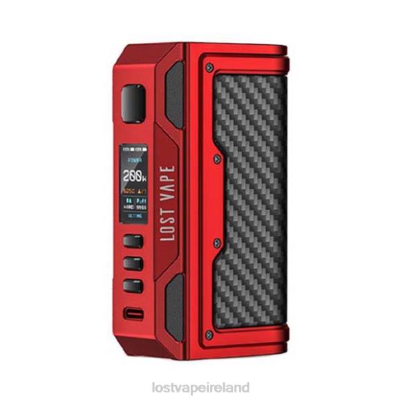 4042G178 Lost Vape Thelema Quest 200W Mod Matte Red/Carbon Fiber - Lost Vape price Ireland
