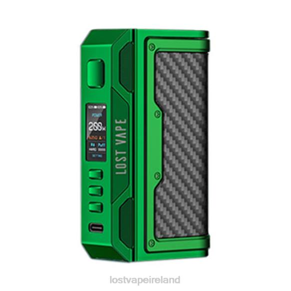 4042G184 Lost Vape Thelema Quest 200W Mod Green/Carbon Fiber - Lost Vape Dublin
