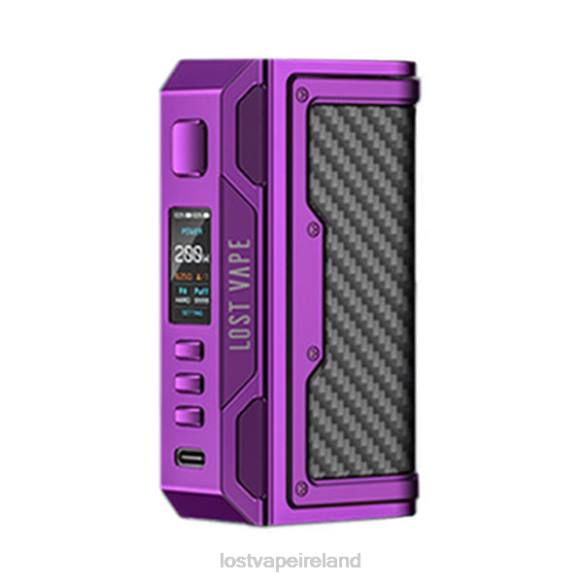 4042G186 Lost Vape Thelema Quest 200W Mod Purple/Carbon Fiber - Lost Vape Ireland