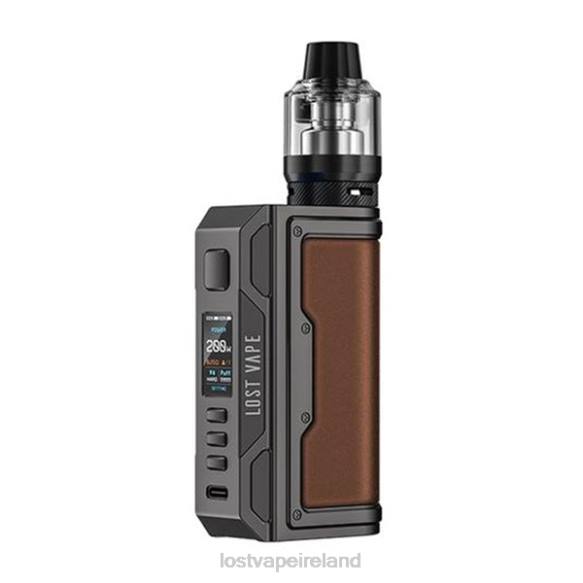 Gunmetal/Leather