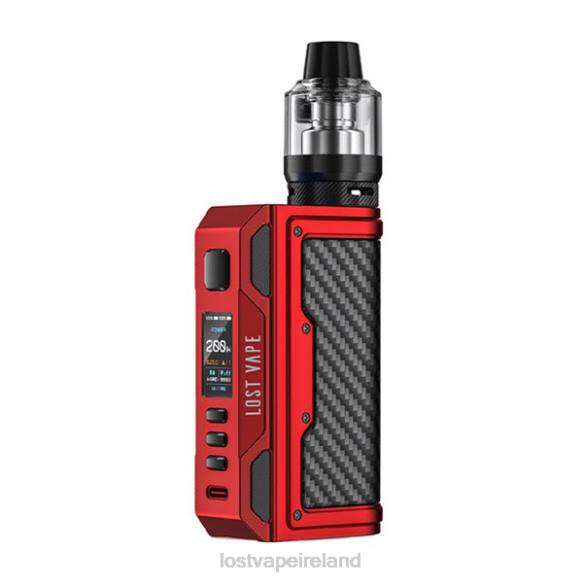Matte Red/Carbon Fiber