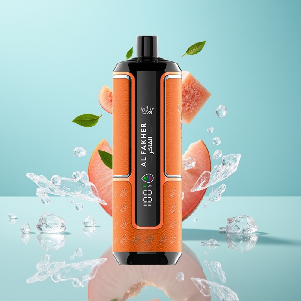 Al Fakher Crown Bar 15K Hypermax Disposable 22ml 15K Puffs Peach Ice