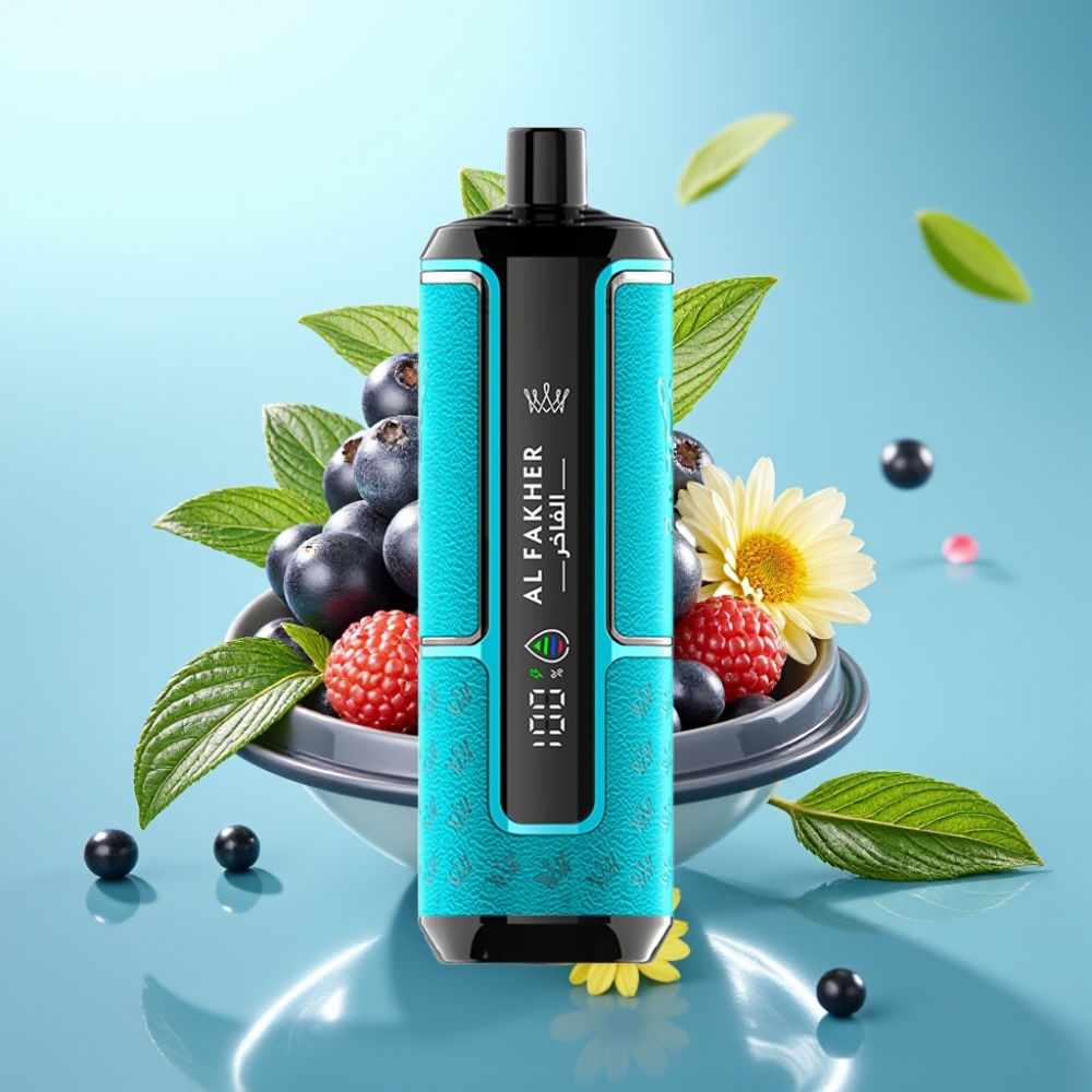 Al Fakher Crown Bar 15K Hypermax Disposable Vape Kit - Blackcurrant Mint 22ml 15K Puffs
