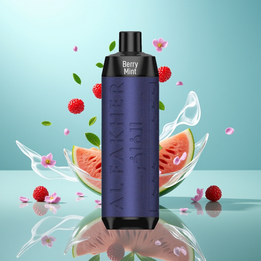 Al Fakher Crown Bar 8000 Crystal Disposable Vape Berry Mint – 18mL 8000 Puffs USB-C