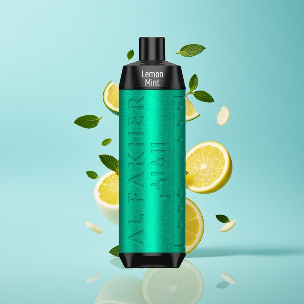 Al Fakher Crown Bar 8000 Crystal Disposable Vape Lemon Mint 18mL 8000 Puffs USB-C