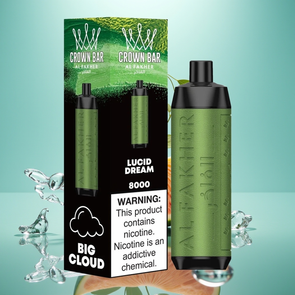 Al Fakher Crown Bar 8000 Crystal Disposable Vape Lucid Dream – 18ml 8000 Puffs 600mAh