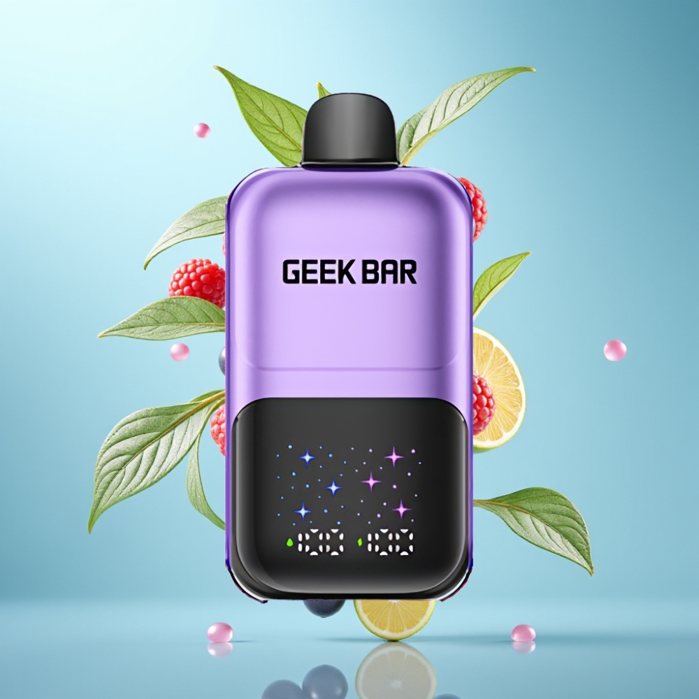 GEEK BAR 2GO Grape  Raspberry 20mL 50000 Puffs Dual Tanks Rechargeable