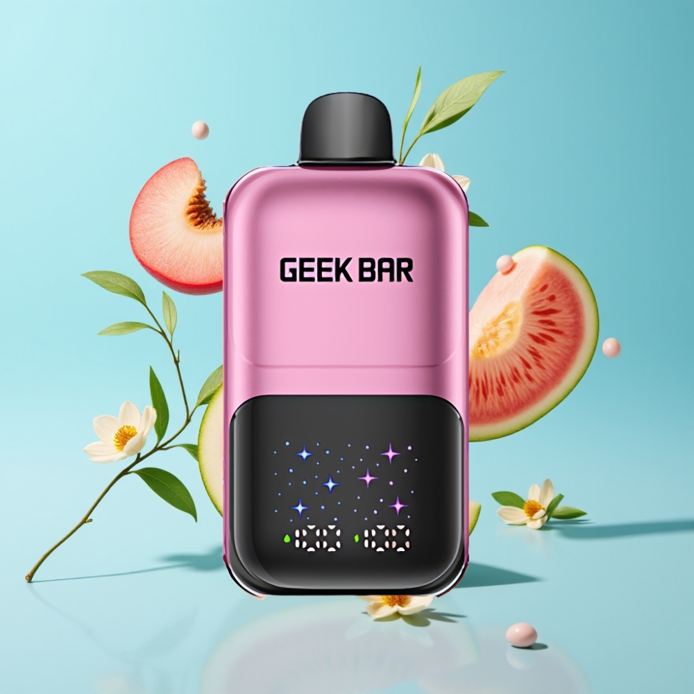 GEEK BAR 2GO Peach  Watermelon 20mL 50000 Puffs Dual Tanks Rechargeable