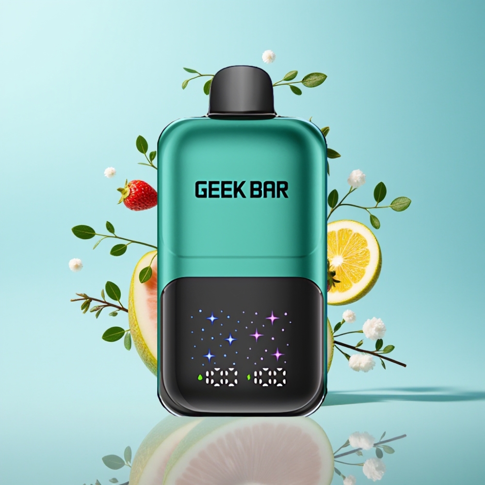 GEEK BAR 2GO Strawberry  Kiwi 20mL 50000 Puffs Dual Tanks Rechargeable