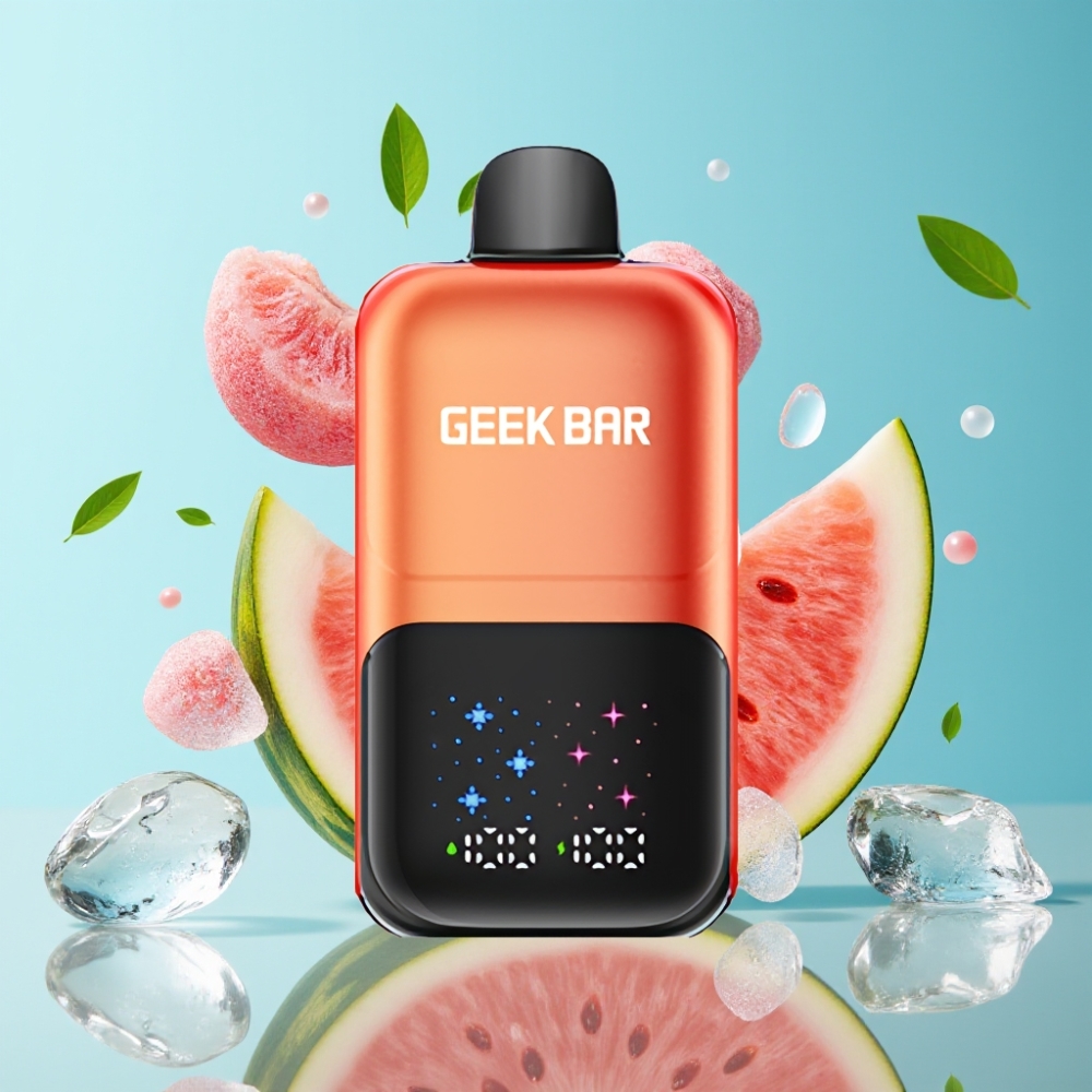 GEEK BAR 2GO Watermelon Bubble Gum Ice 20mL 50000 Puffs Dual Tanks Rechargeable