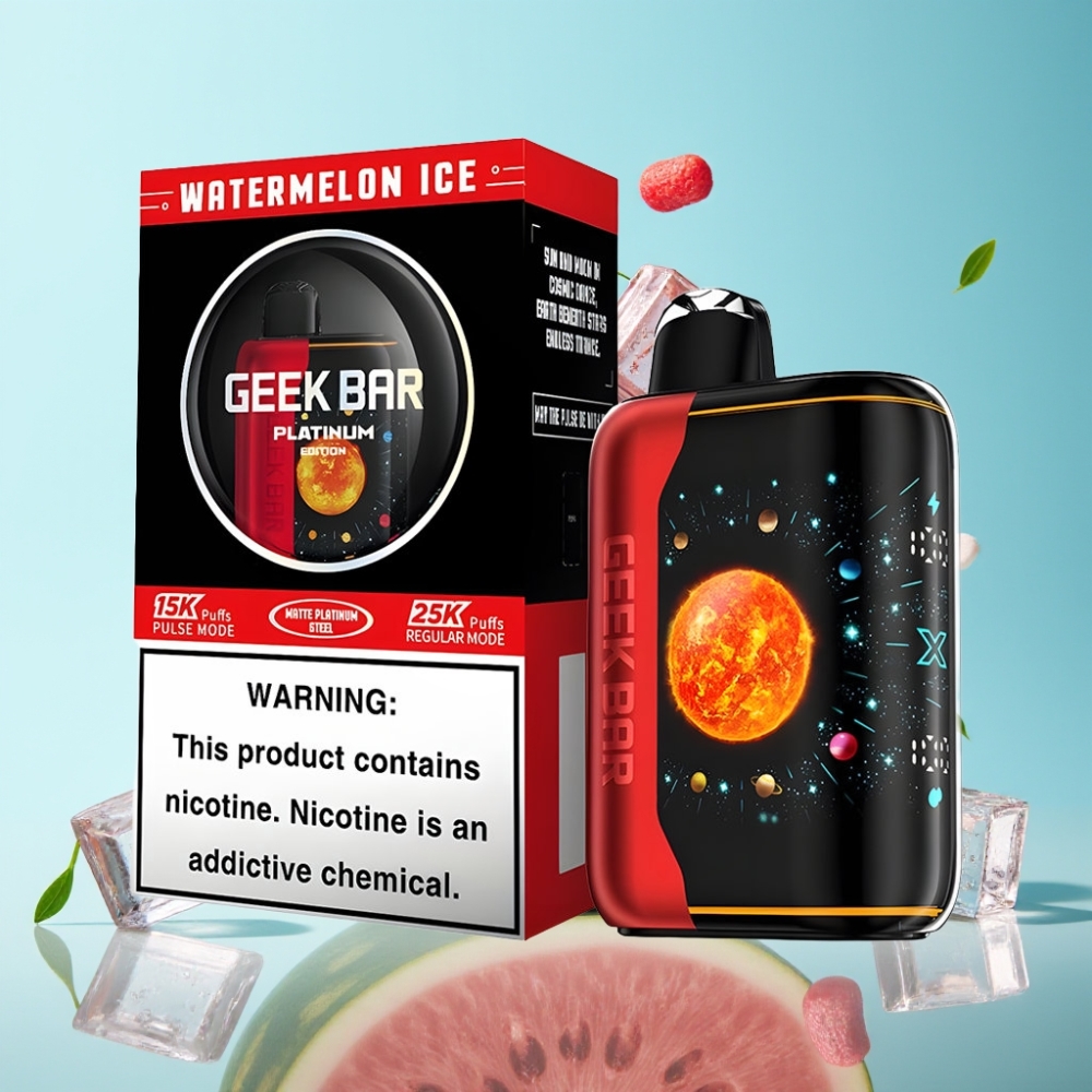 GEEK BAR Platinum Edition 25000 Disposable Vape Watermelon Ice 20mL 2 Nicotine USB-C