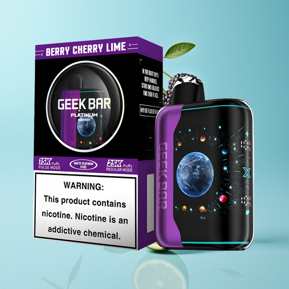 GEEK BAR Platinum Edition 25000 Puffs 20mL 2 Nicotine Berry Cherry Lime