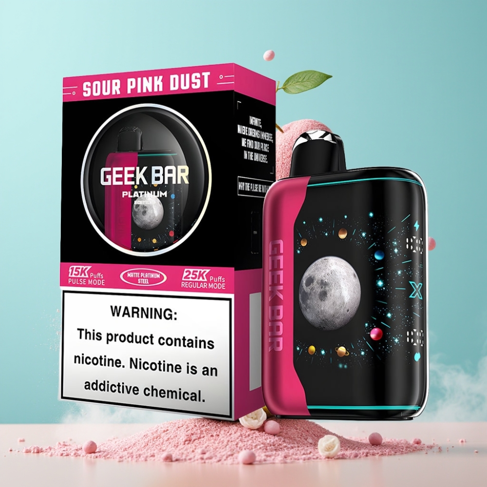 GEEK BAR Platinum Edition Sour Pink Dust 25000 Puffs 20mL USB-C Pulse Mode