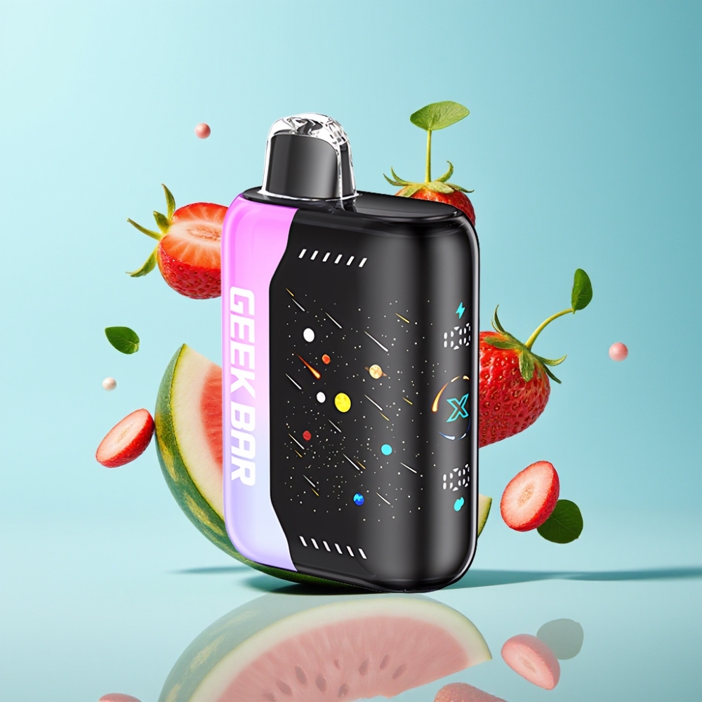 GEEK BAR Pulse X Meteor Edition 42K Puffs Strawberry Watermelon 820mAh Dual Mesh Coil