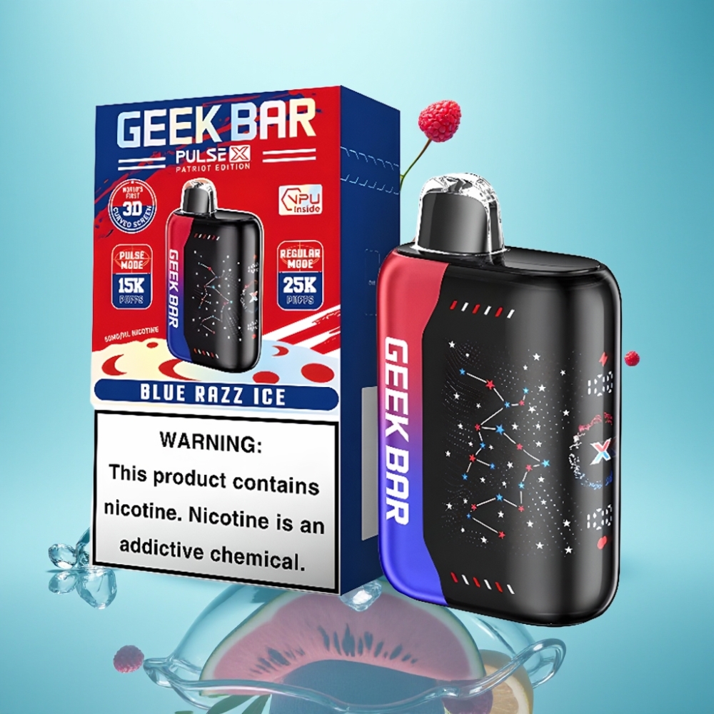 Geek Bar Pulse X 25000 Puffs Patriot Editon 18mL Dual Mesh Coil USB-C