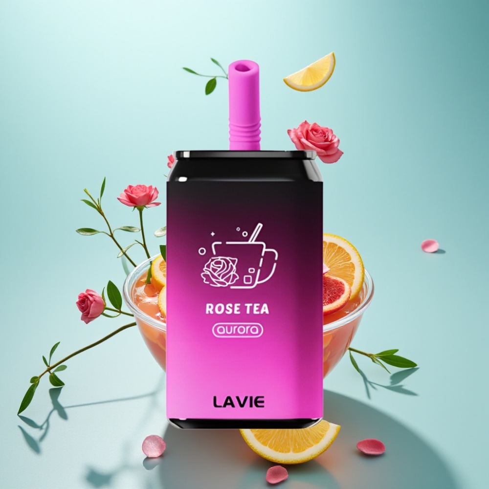 LAVIE Aurora 11000 Puffs Rose Tea Disposable Vape - 22ML 5 Type C