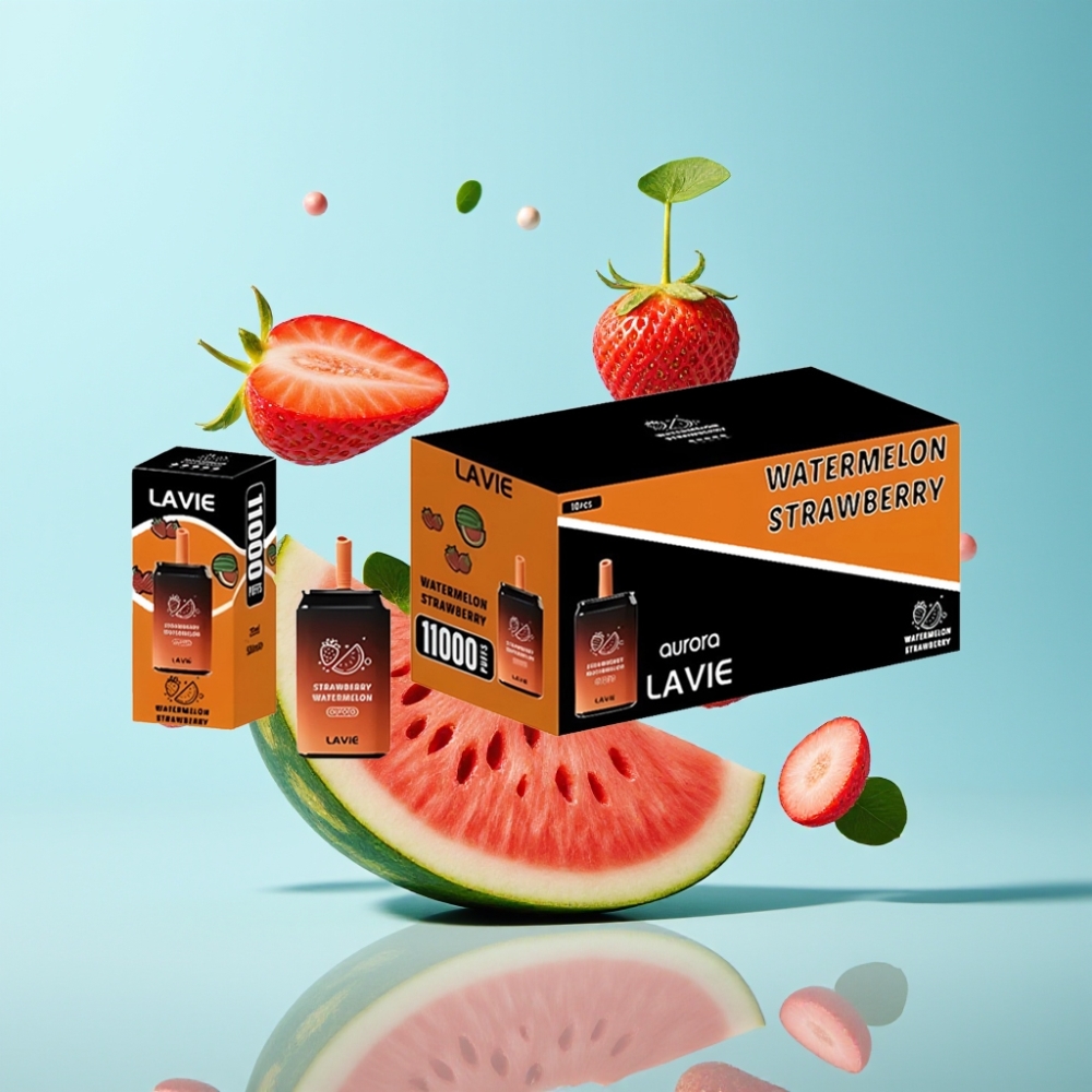 LAVIE Aurora 11000 Puffs Strawberry Watermelon Disposable Vape – 22ML 650mAh Type C