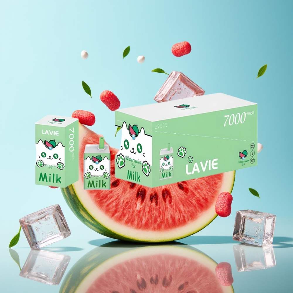 LAVIE Milk 7000 Puffs Disposable Vape - Watermelon Ice 16ML 600mAh Type C