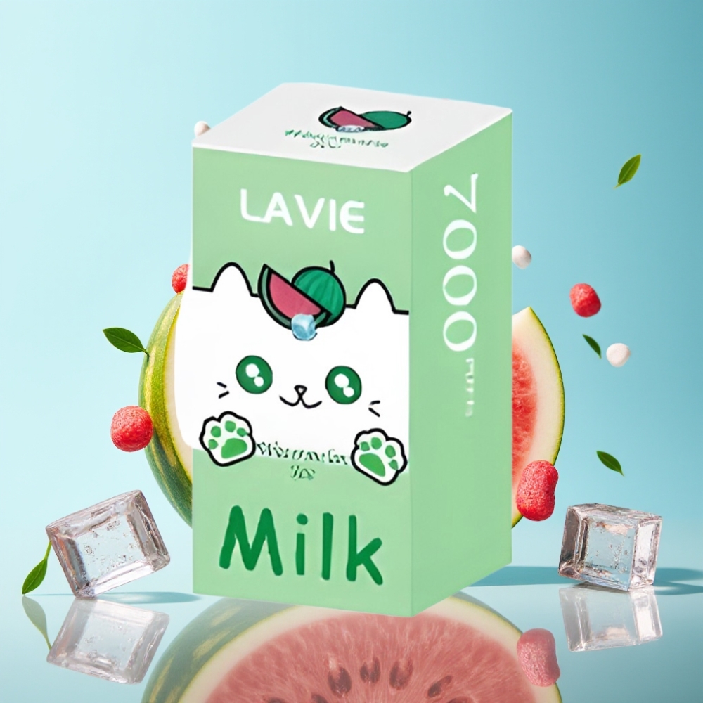 LAVIE Milk 7000 Puffs Disposable Vape - Watermelon Ice 16ML 600mAh Type C