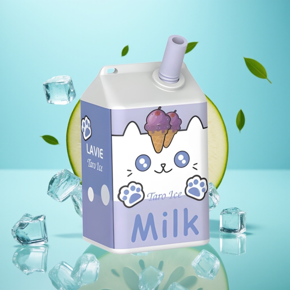 LAVIE Milk 7000 Puffs Disposable Vape Taro Ice – 16ML 600mAh Type C