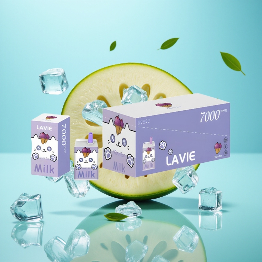 LAVIE Milk 7000 Puffs Disposable Vape Taro Ice – 16ML 600mAh Type C