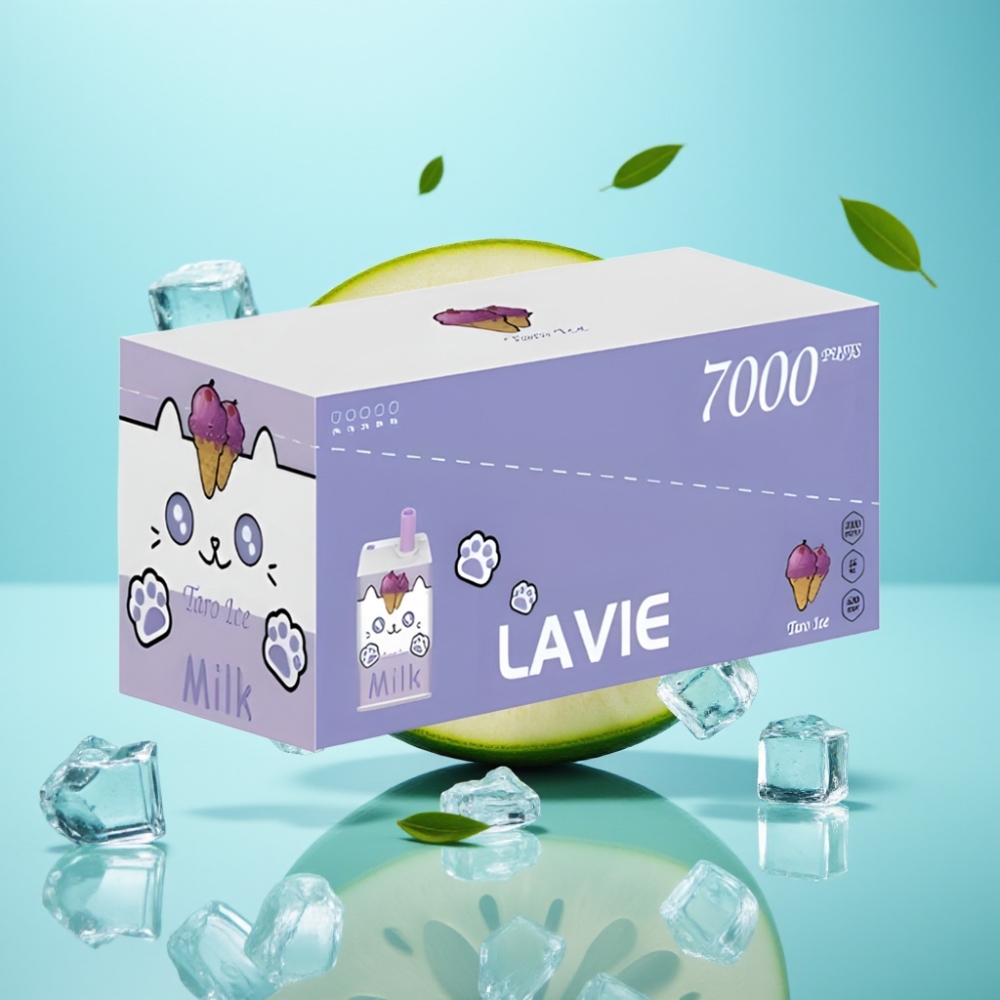 LAVIE Milk 7000 Puffs Disposable Vape Taro Ice – 16ML 600mAh Type C