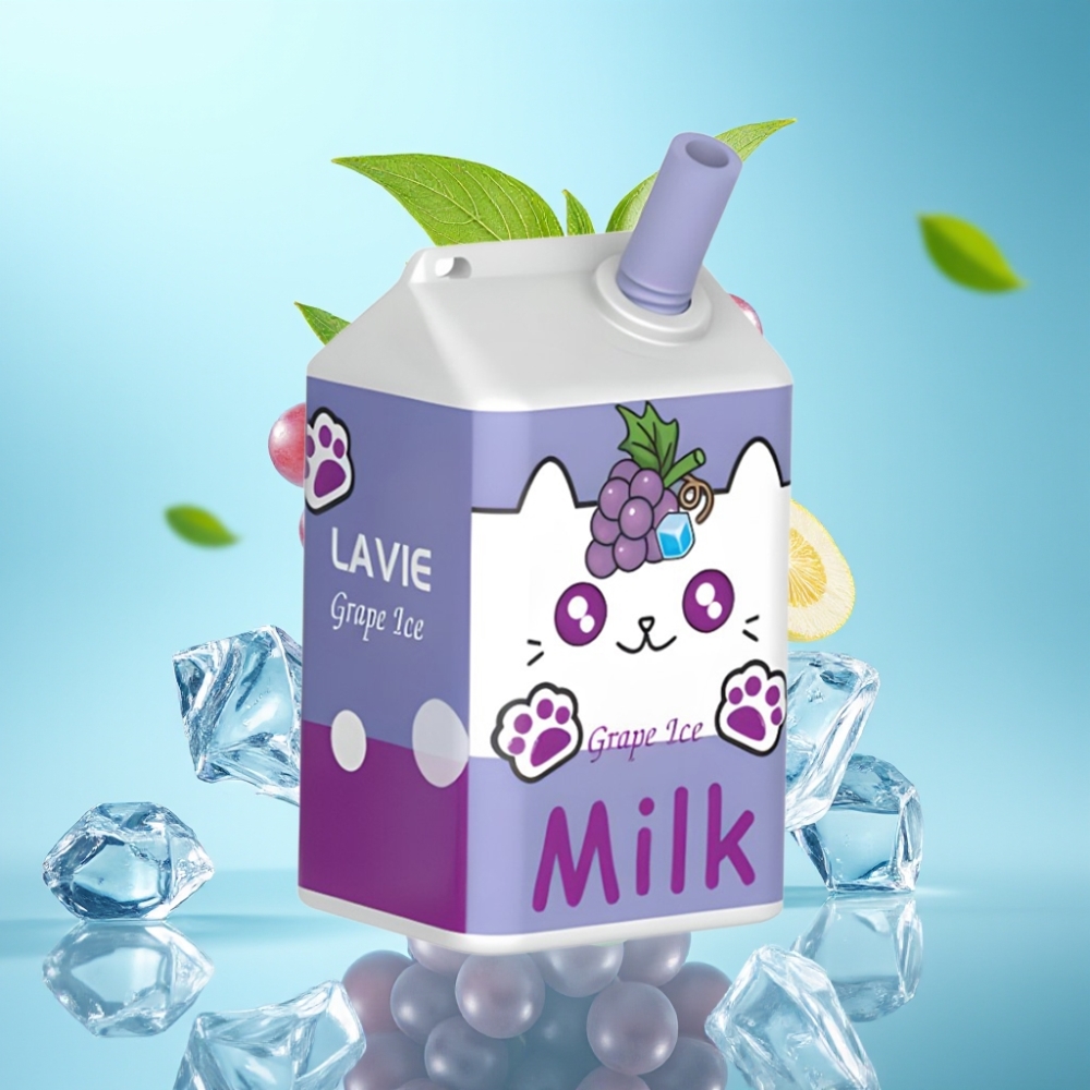 LAVIE Milk 7000 Puffs Grape Ice Disposable Vape - 16ML 5 Type C