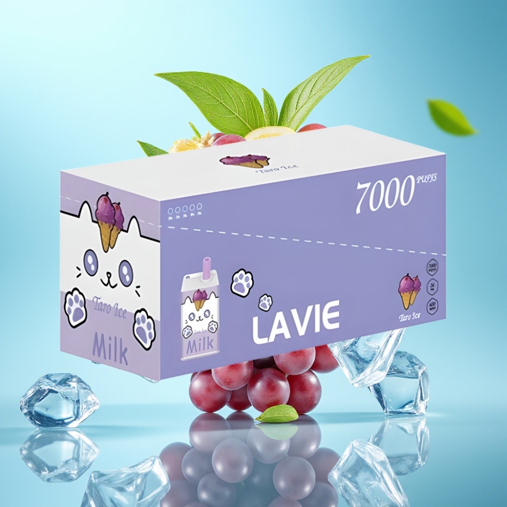 LAVIE Milk 7000 Puffs Grape Ice Disposable Vape - 16ML 5 Type C