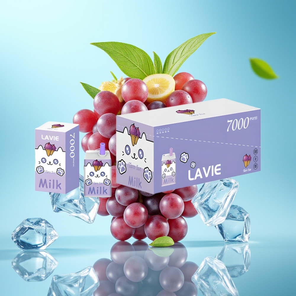LAVIE Milk 7000 Puffs Grape Ice Disposable Vape - 16ML 5 Type C
