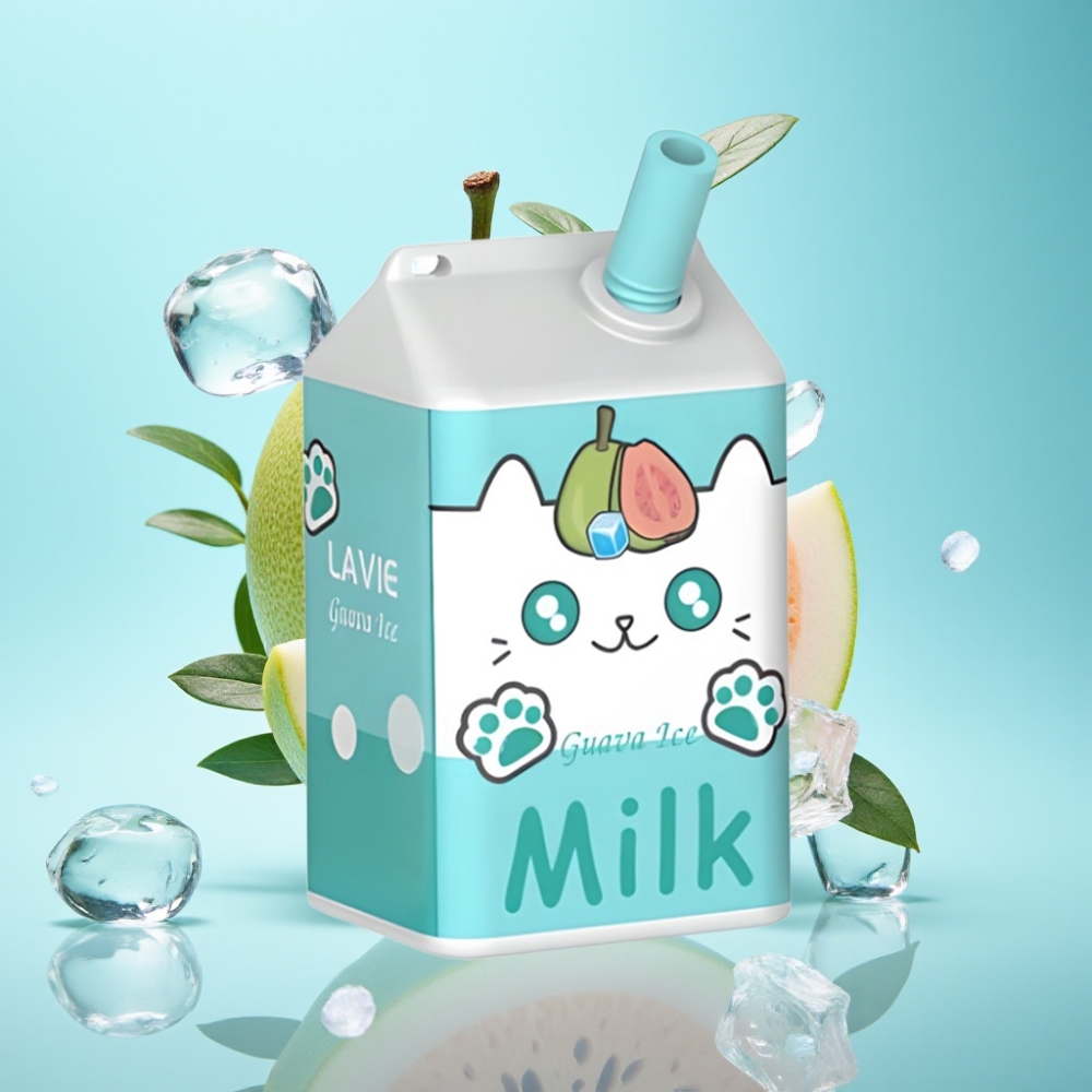 LAVIE Milk 7000 Puffs Guava Ice Disposable Vape – 16ML 600mAh Type C