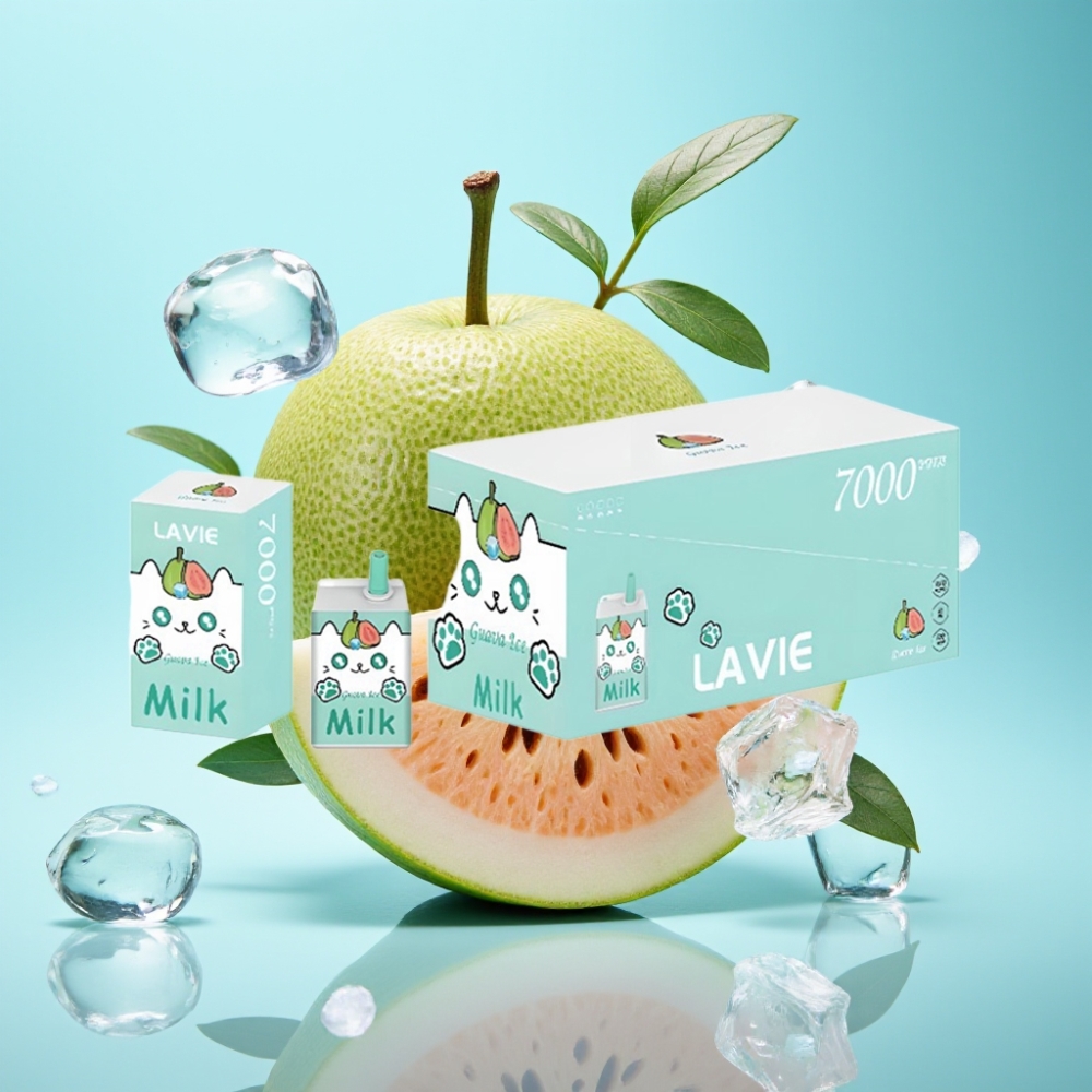 LAVIE Milk 7000 Puffs Guava Ice Disposable Vape – 16ML 600mAh Type C