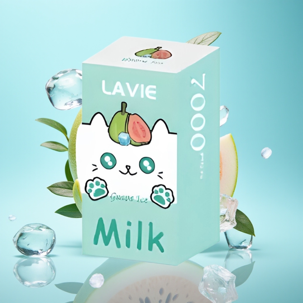 LAVIE Milk 7000 Puffs Guava Ice Disposable Vape – 16ML 600mAh Type C