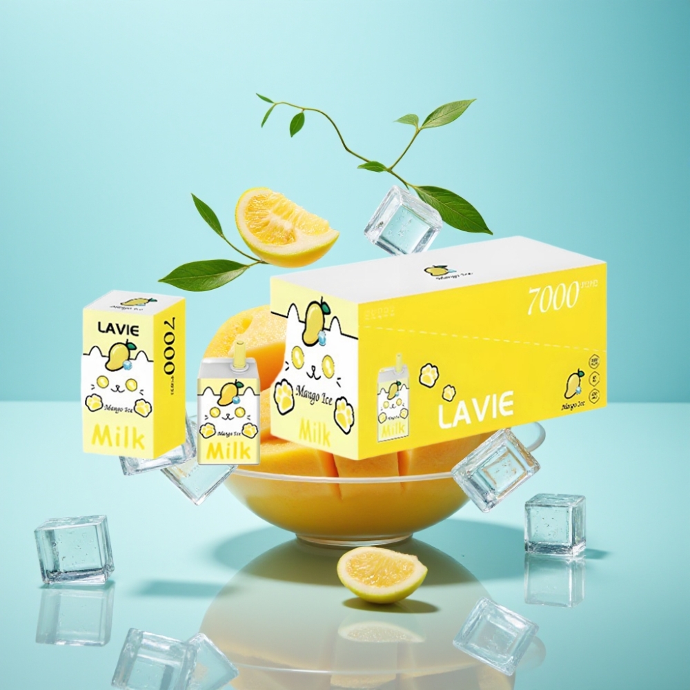 LAVIE Milk 7000 Puffs Mango Ice Disposable Vape – 16ML 600mAh Type C