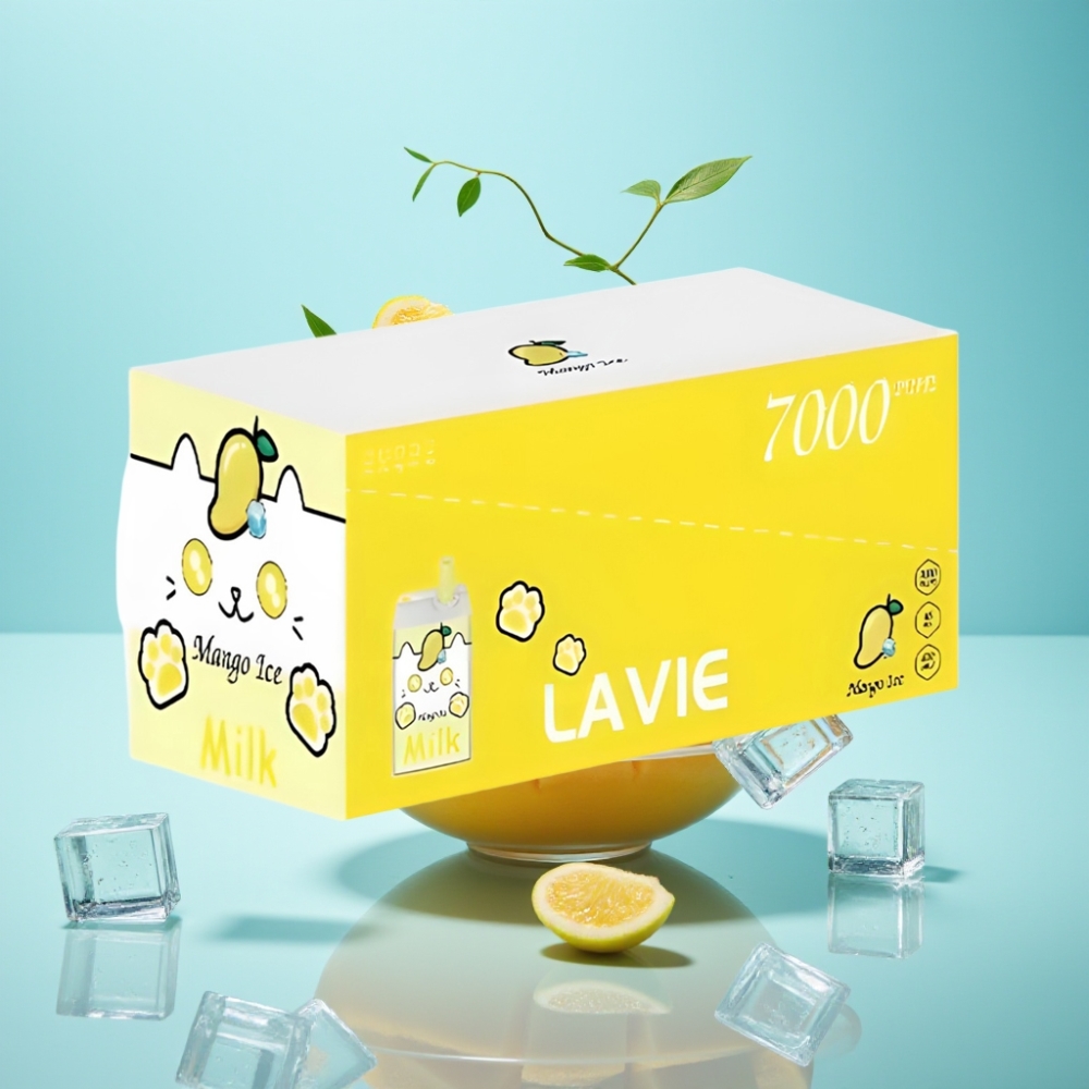 LAVIE Milk 7000 Puffs Mango Ice Disposable Vape – 16ML 600mAh Type C