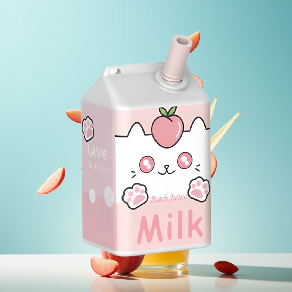LAVIE Milk 7000 Puffs Peach Juice Disposable Vape - 16ML 600mAh Type C