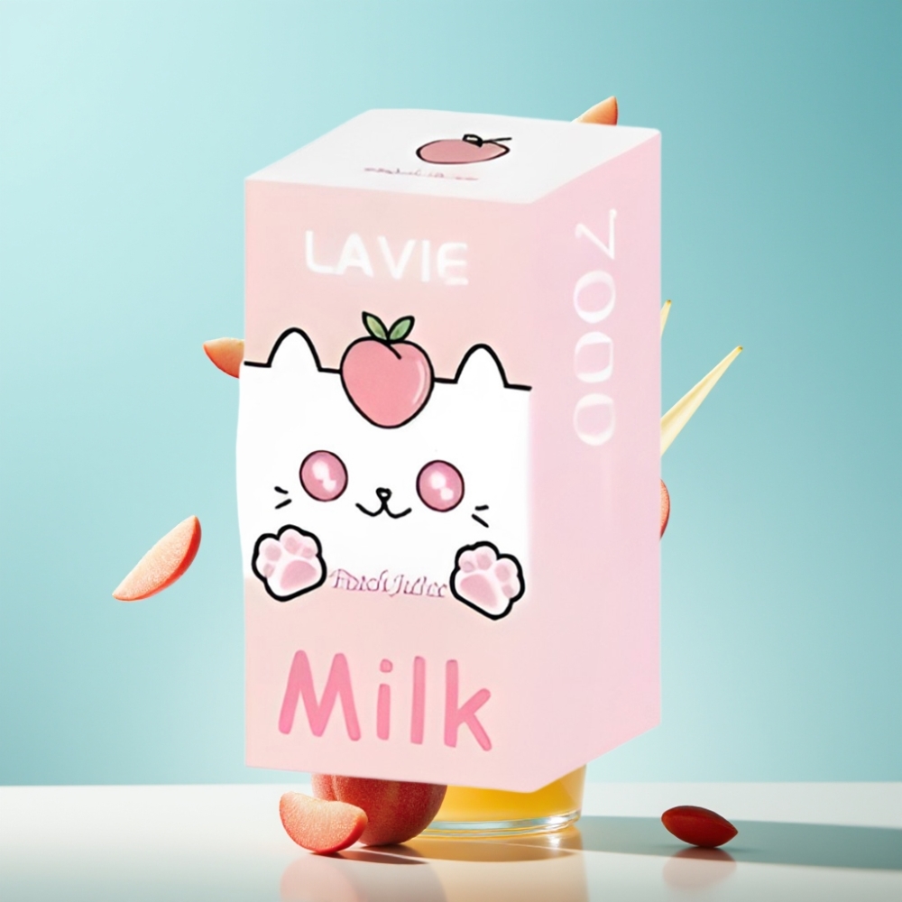 LAVIE Milk 7000 Puffs Peach Juice Disposable Vape - 16ML 600mAh Type C