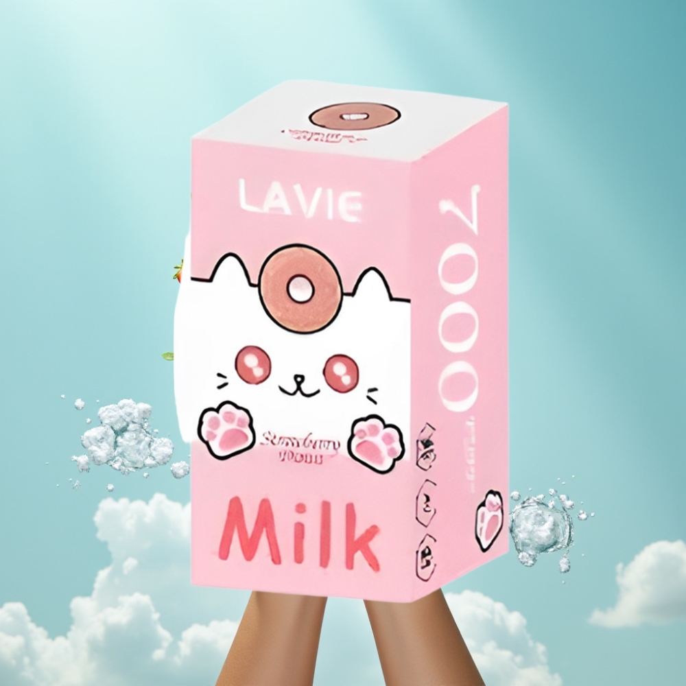 LAVIE Milk Strawberry Donut 7000 Puffs Disposable Vape – 16ML 600mAh Type C