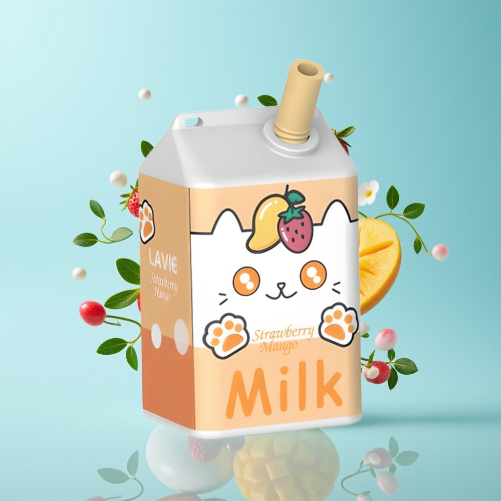 LAVIE Milk Strawberry Mango 7000 Puffs Disposable Vape – 16ML 600mAh Type C
