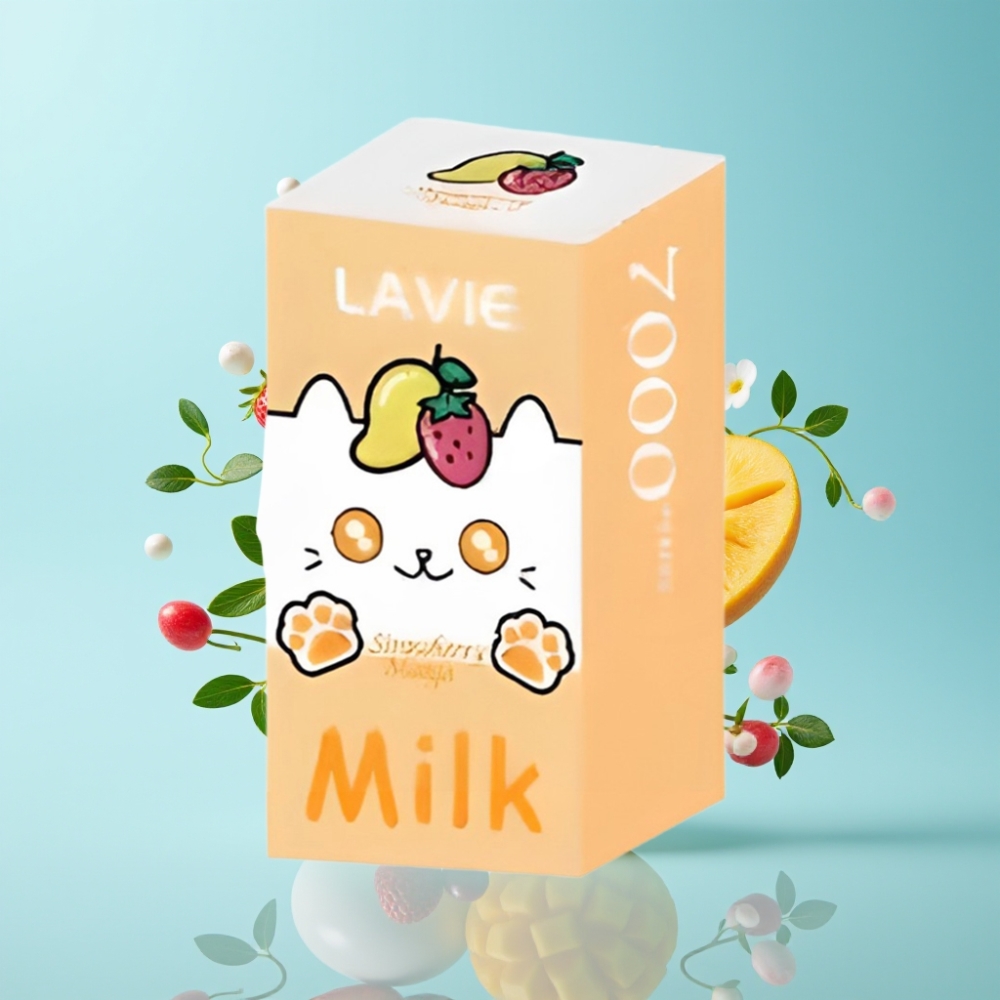 LAVIE Milk Strawberry Mango 7000 Puffs Disposable Vape – 16ML 600mAh Type C