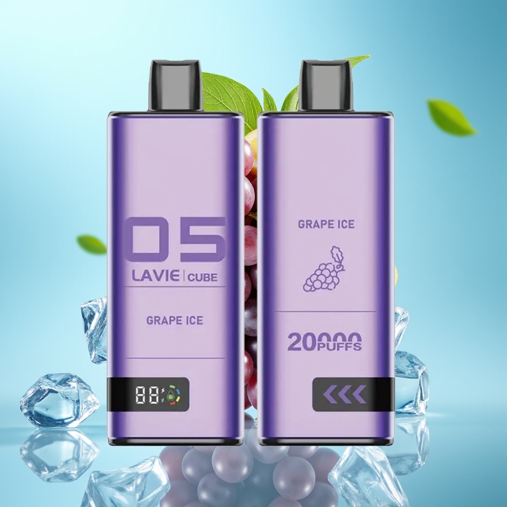 Lavie Cube 20000 Puffs Disposable Vape Grape Ice 28mL 5 Type C