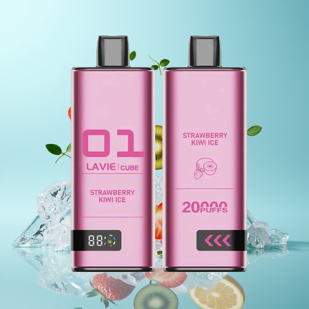 Lavie Cube 20000 Puffs Disposable Vape Strawberry Kiwi Ice 28mL 5 Type C
