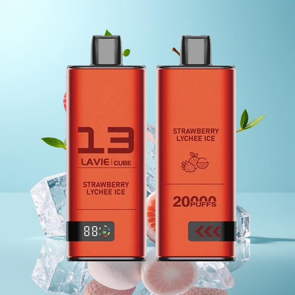 Lavie Cube 20000 Puffs Disposable Vape Strawberry Lychee Ice 28ML 5 Type C
