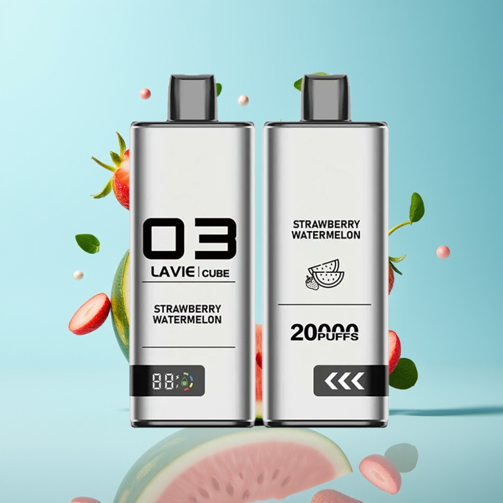 Lavie Cube 20000 Puffs Disposable Vape Strawberry Watermelon 28mL 5 Type C