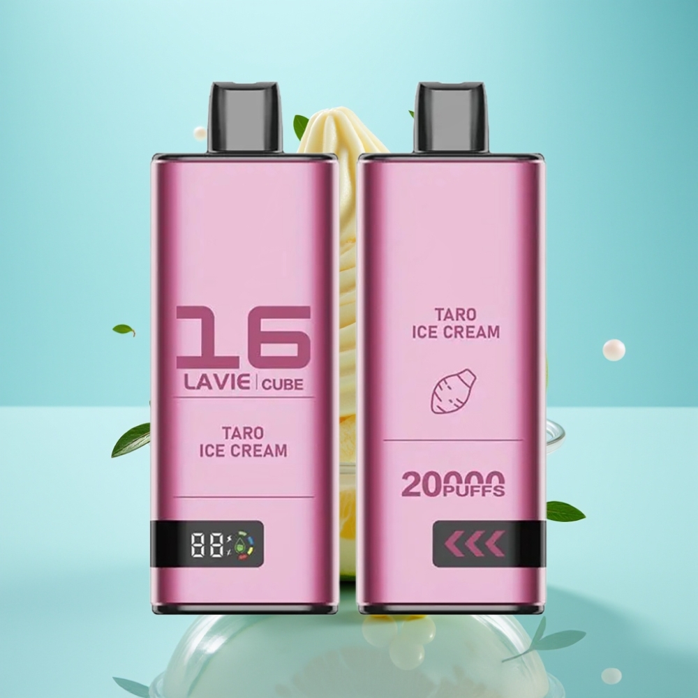 Lavie Cube 20000 Puffs Disposable Vape Taro Ice Cream – 28ML 5 Salt Nicotine Type C