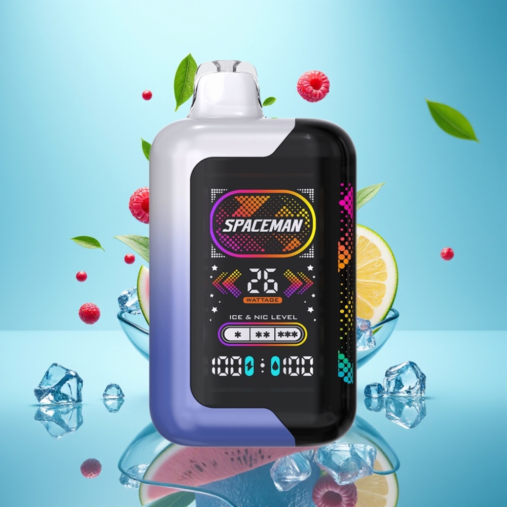 SMOK SPACEMAN SP40000 Zero Nicotine Disposable Vape 20mL 0 1000mAh Blue Razz Ice
