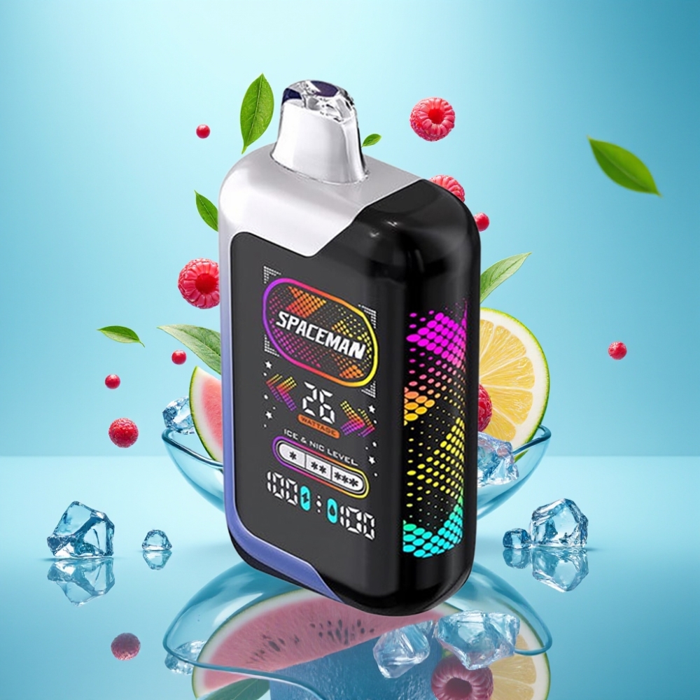 SMOK SPACEMAN SP40000 Zero Nicotine Disposable Vape 20mL 0 1000mAh Blue Razz Ice