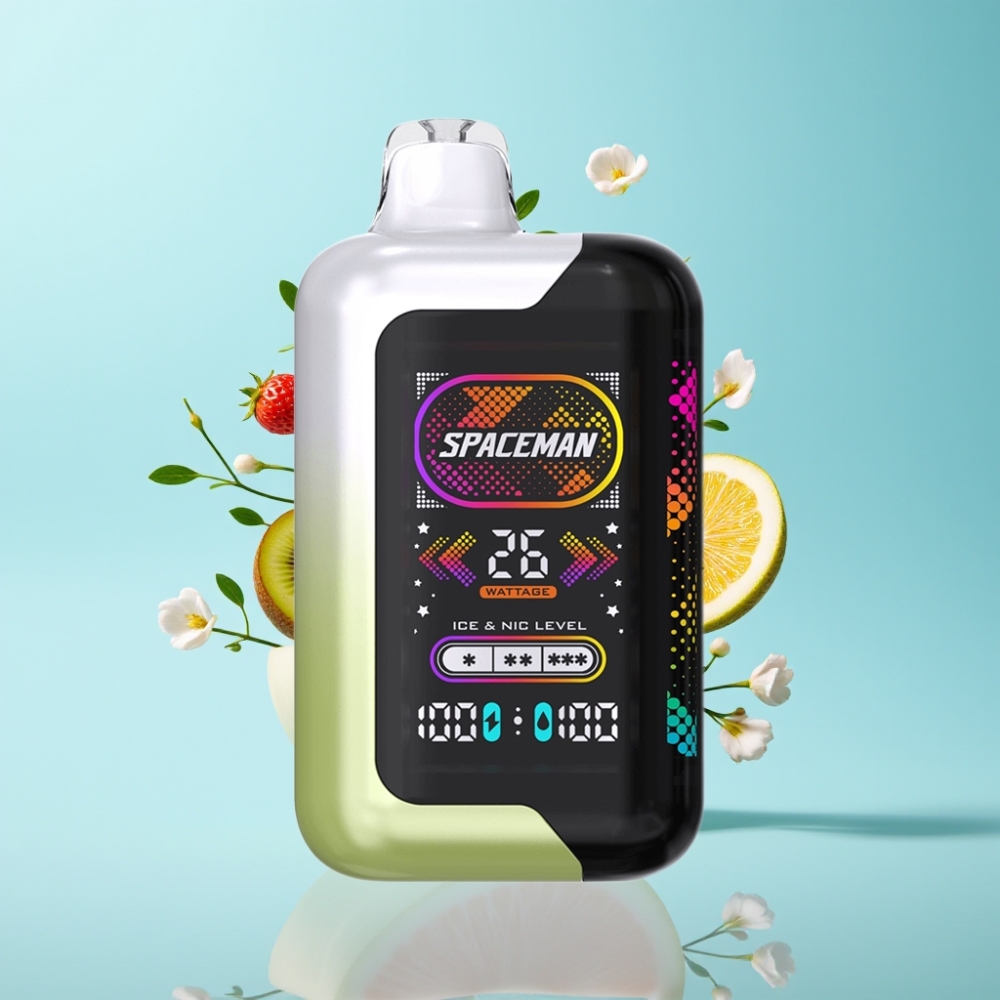 SMOK SPACEMAN SP40000 Zero Nicotine Disposable Vape Strawberry Kiwi 20ml 40000 Puffs 1000mAh