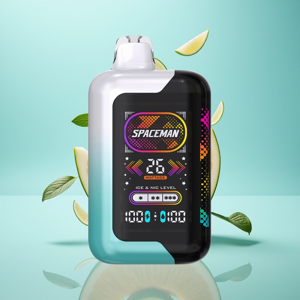 Spaceman SP40000 Zero Nicotine Disposable Vape Fresh Mint 20ml 40000 Puffs 1000mAh